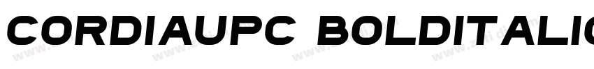CordiaUPC BoldItalic字体转换